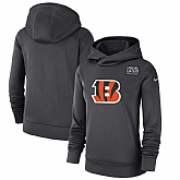 Women Cincinnati Bengals Anthracite Nike Crucial Catch Performance Hoodie,baseball caps,new era cap wholesale,wholesale hats